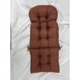thumbnail image 5 of JIAN YA NA Adirondack Rocking Chair Cushion, High Back Patio Chair Cushions, Water Resistant Outdoor Furniture Seat Pads with Ties (43x19x3 Inch, Dark Brown), 5 of 13