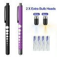 thumbnail image 1 of CAVN 2 Pack Pen Lights for Nurses with Pupil Gauge Medical Copper Penlights,Warm/White Light, 1 of 7