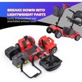 thumbnail image 4 of SKRT Trottinette de Mobilité pour Adultes, Aînés, skmc 4 Roues Appareil Électrique Rechargeable pour Voyage, Léger et Portable, avec Phares DEL et Panier, Chargeur Inclus, Rouge/ Bleu, 4 of 8