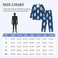 thumbnail image 4 of Sikiie Beautiful King Penguin Pattern Mens Pajama Set, Soft Warm Long Sleeve Sleepwear, Cozy Button-Down Pjs for Men-, 4 of 7