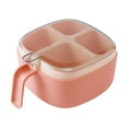 thumbnail image 1 of TIELUTT Four Compartment Jar Stylish Design Easy To Air Tight Containers for Smell Fridge Containers with Lids Freezer Shelf for Top Freezer Small Glass Containers with Lids Yogurt Containers with Li, 1 of 4