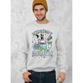 thumbnail image 3 of Midnight Margarita Cocktail Halloween Night Fun Drinks Crewneck Sweatshirt, 2XL, White, 3 of 6