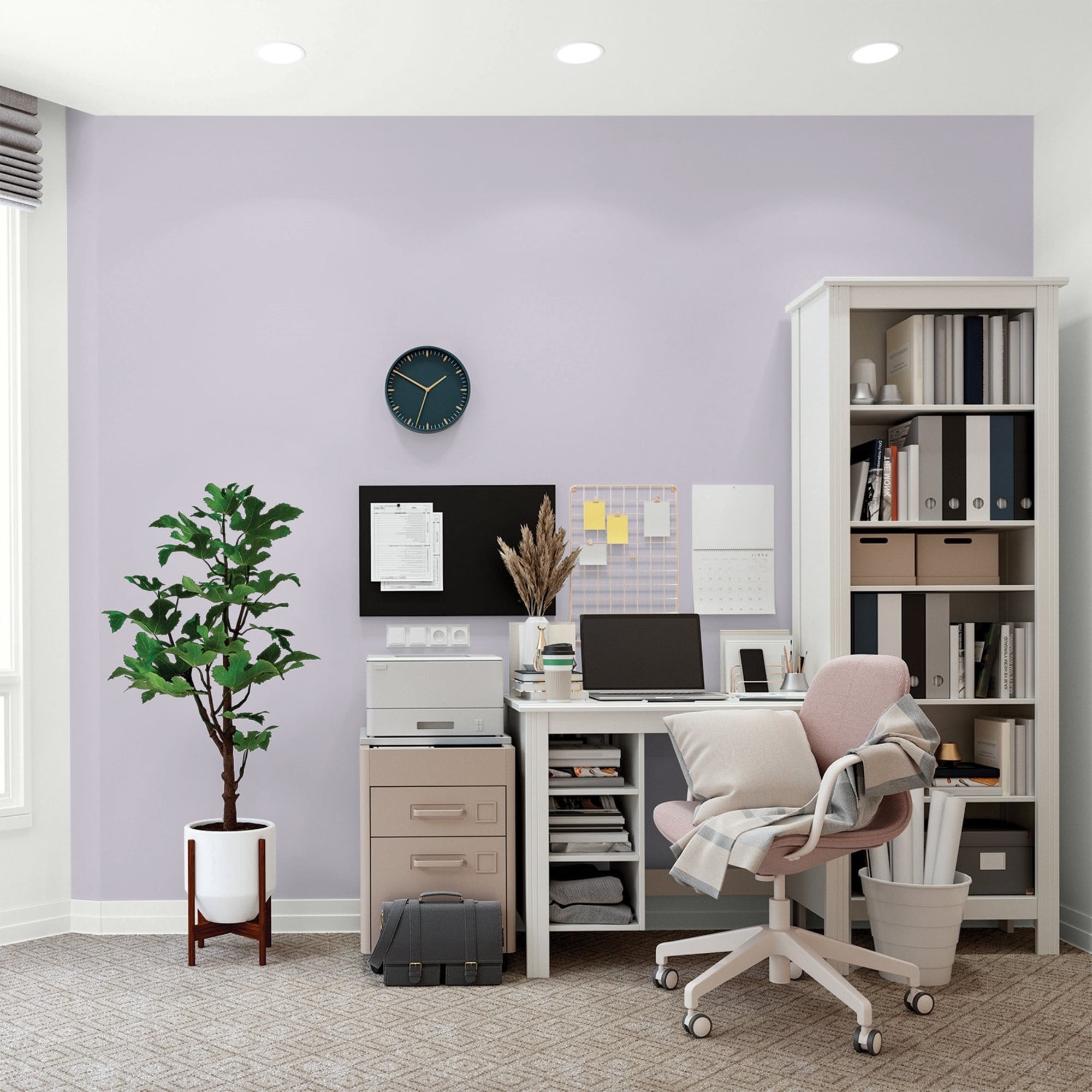 Glidden HEP Silver Chalice / Purple, Flat Interior Paint with Primer, 1 Quart