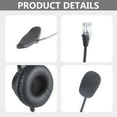 thumbnail image 3 of 4-Pin RJ11 Monaural Corded Call Center Telephone Headset Headphone BK, 3 of 10