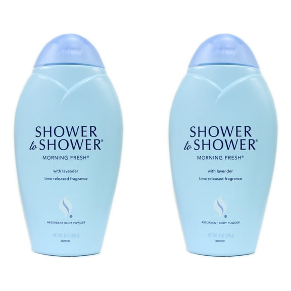 Shower To Shower Absorbent Body Powder, Morning Fresh, 8 oz - 2 Pack