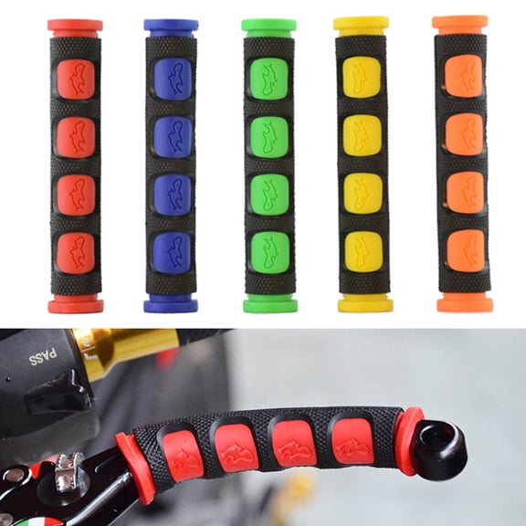 1 Pair Bicycle E-Bike Rubber Handlebar Brake Lever Grip Non-Slip Handle Sleeve Red Fangkenuo