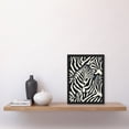 thumbnail image 4 of Artery8 Zebra in Stripes Illustration Animal Pattern Living Room Bathroom Artwork Framed Wall Art Print A4, 4 of 5