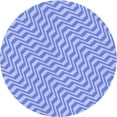 thumbnail image 1 of Ahgly Company Machine Washable Indoor Round Transitional Blue Ribbon Blue Area Rugs, 3' Round, 1 of 7