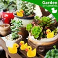 thumbnail image 2 of 30/50 piezas de figuras en miniatura de pato de resina, adornos de decoración, animales amarillos, manualidades de jardín, plantas de paisaje de pato diminuto, hadas, 2 of 5