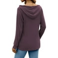 thumbnail image 4 of YATELLE Womens Tops Fall Fashion Hoodies for Women Long Sleeve Sweatshirts Ladies Casual Tees Soft Pullover Trendy Blouses, 4 of 5