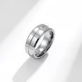 thumbnail image 2 of 8mm Tungsten Carbide Mens Ring Men Wedding Band Man Ring, 2 of 4