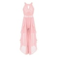 thumbnail image 3 of Alvivi Kids Girls Glittering Beaded Party Jumpsuit Dress Chiffon Romper Gown 6-16, 3 of 5