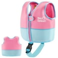 thumbnail image 1 of NEO-SPLASH Toddler Swim Vest, Neoprene Life Jacket for Kids Ages 1-3 (24.3-41.8 lbs), Pink Blue, 1 of 6
