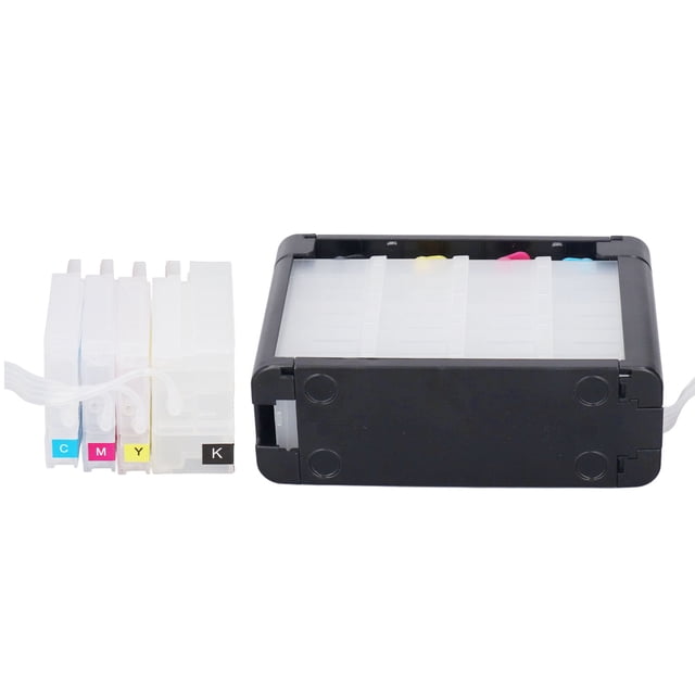 Cartucho De Tinta De Impresora De 4 Colores, Cartucho De Suministro Continuo De Tinta De 4 Colores Con Chip Permanente, Cartucho De Tinta De Impresora Sin Fugas, Cartuchos