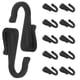 thumbnail image 1 of 12 ganchos en forma de J: Percha de plástico con clip para fregadero de cocina, rejilla para cestas de alambre, platos, carritos, estantes de almacenamiento para dormitorio y oficina, accesorios., 1 of 8