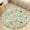 style, variant on Floral Colorful Flower Round Rugs -Washable Non-Slip Small Round Area Rug Throw Soft Circle Rugs for Bedroom, Modern Print Indoor Carpet for Entryway Sofa Living Room