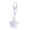 Purple, variant on Keychain Pendant Ergonomic Flower Design Key Ring Decorative Key Holder Car Door Backpack Bag Accessory