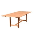 thumbnail image 3 of Amazonia Girona Solid Wood 7 Pieces Extendable Rectangular Patio Dining Set, 3 of 12