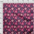 thumbnail image 2 of oneOone Tissu Polyester Lycra Imprimé Artistique Feuilles & Floral BTY 56 Pouces de Large, 2 of 4