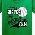 thumbnail image 4 of Inktastic Little Sister and Biggest Baseball Fan Youth T-Shirt, 4 of 5