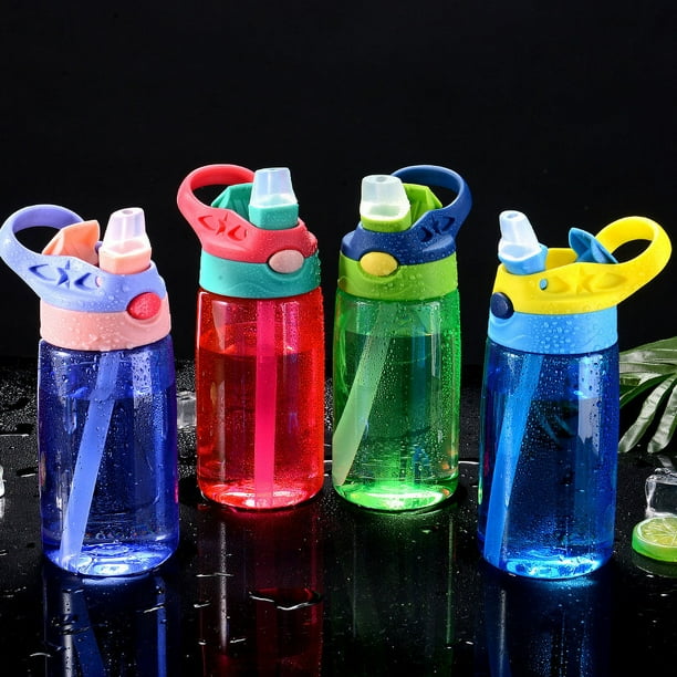 Taza de paja creativa para niños, pequeña y hermosa taza de plástico, tetera deportiva para exteriores, regalo de dibujos animados, taza