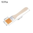 thumbnail image 2 of Uxcell 1.1" Width Small Paint Brush Nylon Bristle with Wood Handle Painting Tool 10 Packs, 2 of 5