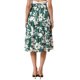 thumbnail image 3 of Falda Midi Floral INSPIRE CHIC para Mujeres, Vestido Casual Elegante de Verano, Falda A-line Boho S Verde, 3 of 6