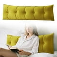thumbnail image 1 of Soft Bed Backrest Cushion Polyester Fabric Versatile Design Removable Washable Ergonomic Support for Sitting Sleeping Sofa Bedroom, 1 of 7