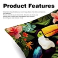 thumbnail image 2 of Toucan Chair Pillow Covers Set with Velvet Material, Unique Patterns, 16x16, 18x18, 20x20 Inches, 2 Items Included for Throw Pillows, Pillow Inserts, 2 of 6
