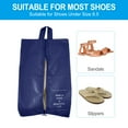 thumbnail image 4 of Uxcell Waterproof Shoes Bags, Travel Storage Bag Shoes Organizer with Zipper, 3 Pack Dark Blue, 4 of 6