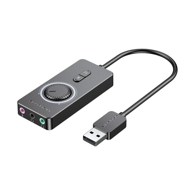 Tarjeta de Sonido USB, Adaptador de Sonido Estéreo , Adaptador de sonido, .5mm
