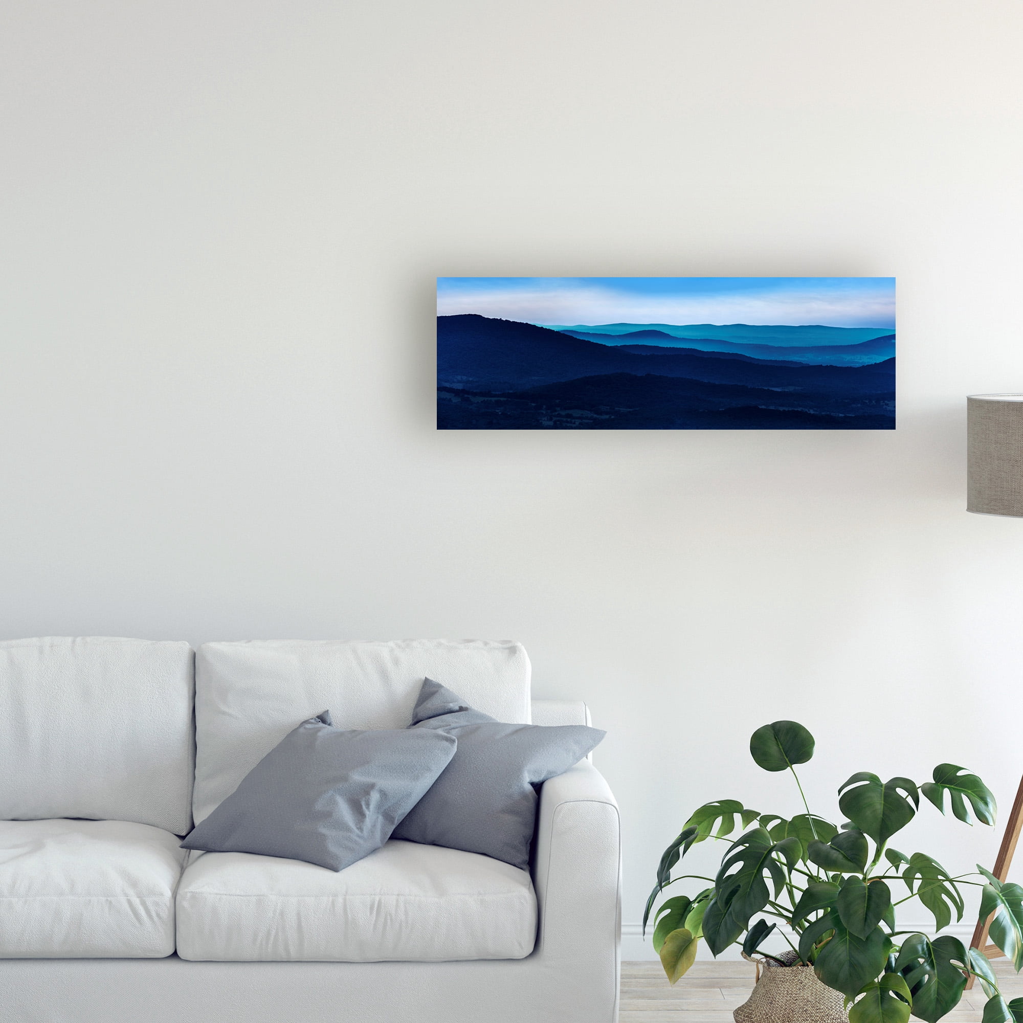 Trademark Fine Art 'Misty Mountains I' Canvas Art by James McLoughlin