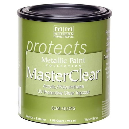 qt ME662 Clear MasterClear Protective Clear Topcoat, Semi-Gloss