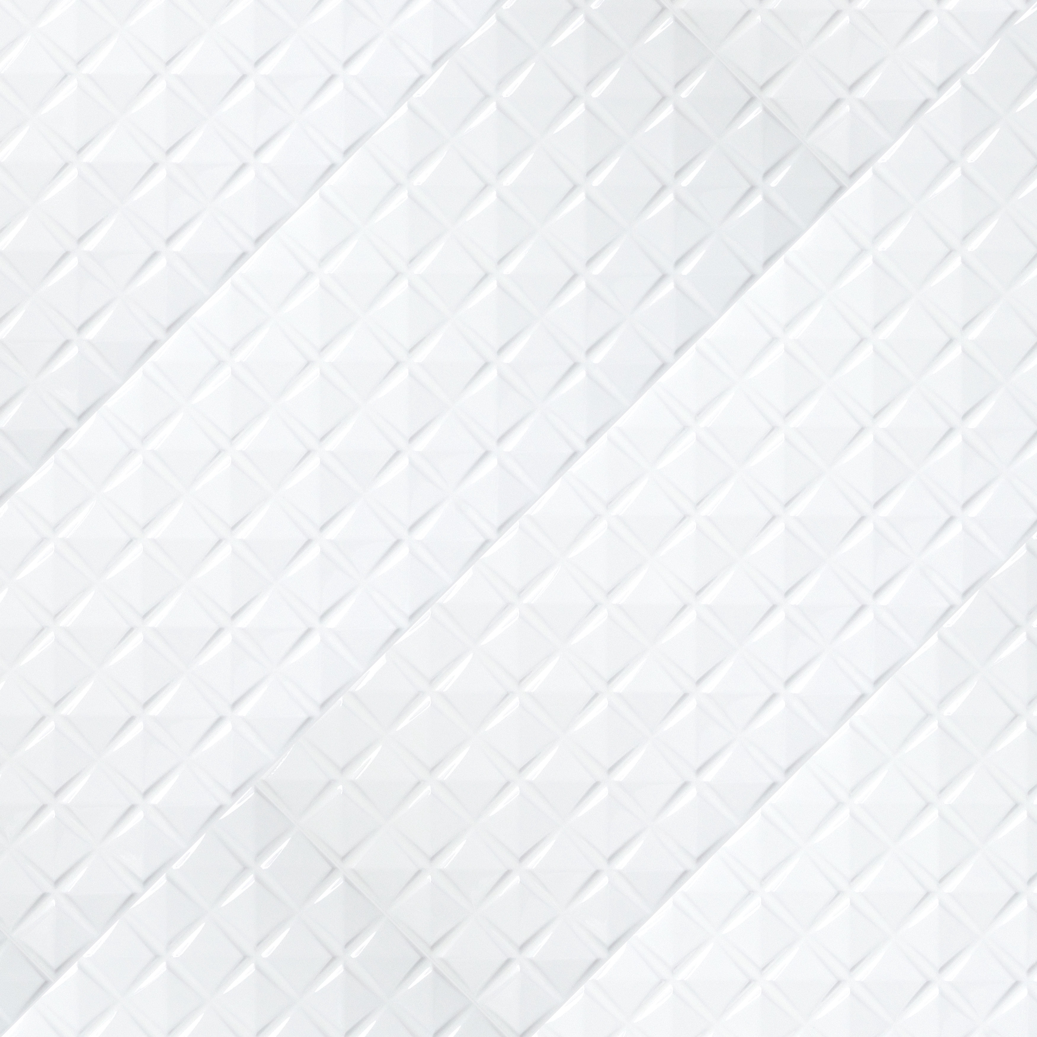 MSI Dymo Chex White 12 X 24 Glossy Ceramic Wall Tile