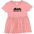 thumbnail image 3 of Inktastic Denver Colorado City Skyline Girls Baby Dress, 3 of 5