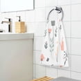 thumbnail image 3 of Yayeee 2 Pack Hand Towels for Bathroom 100% Cotton 16" x 28" Soft Absorbent Kitchen Towel, Garden Pattern, 3 of 7