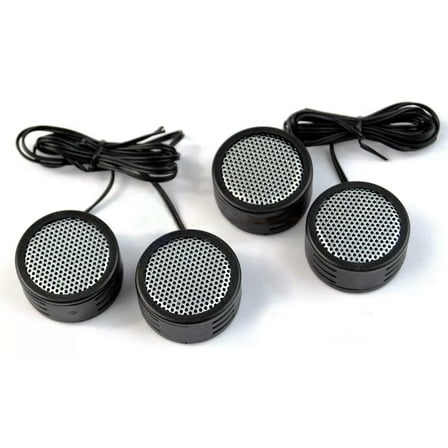 Audiopipe Surround Sound Stereo Tweeters Built-in Crossover, Black, XTC3300, 2 Pack