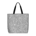 thumbnail image 1 of Balery GlitterSilver Bolsa de Mano para Mujeres con Cremallera, Bolsa de Gimnasio con Compartimentos, Bolsa para Laptop, Bolsa para Trabajo, 1 of 6