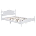 thumbnail image 4 of Hassch Modern Queen Size Wood Platform Bed with Headboard and Footboard, White, 4 of 8