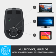 Logitech MX Anywhere 2S Bluetooth Edition Compact Wireless Mouse, No USB Receiver - Use On Any Surface, Hyper-Fast Scrolling, Rechargeable, Graphite