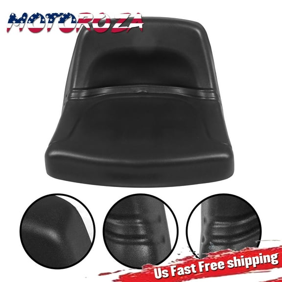 New Low Back Garden Tractor Seat Lawn Mower Black Waterproof US