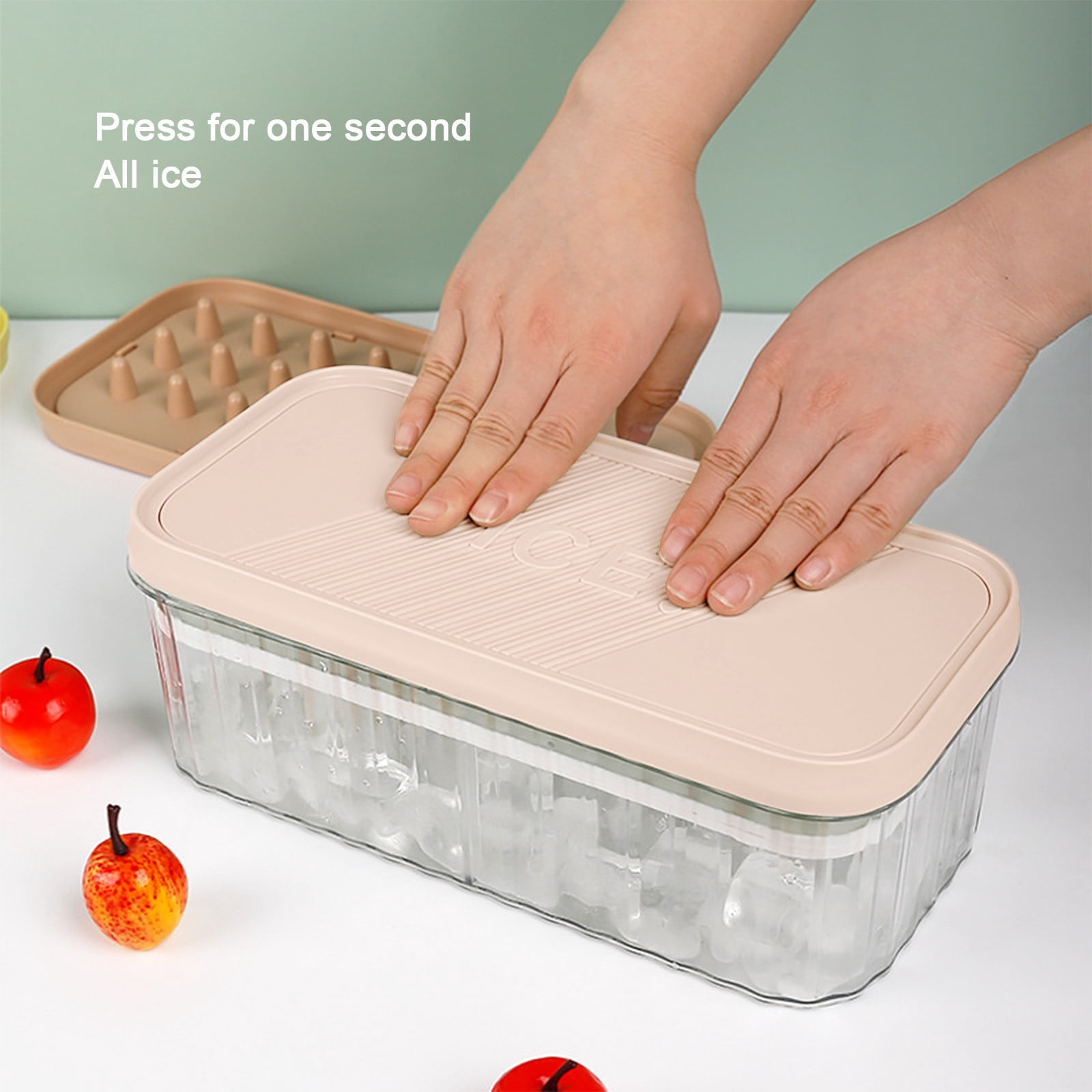 Wovilon Ice Cubes Tray Kitchen Gadgets Kitchen Utensils Set Ice Tray Mo-Ld Silicone Ice Box, Frozen Ice Cubes Mo-Ld, Freezer Ice Cubes Box, One Second Out Of The Ice Silicone Ice Tray