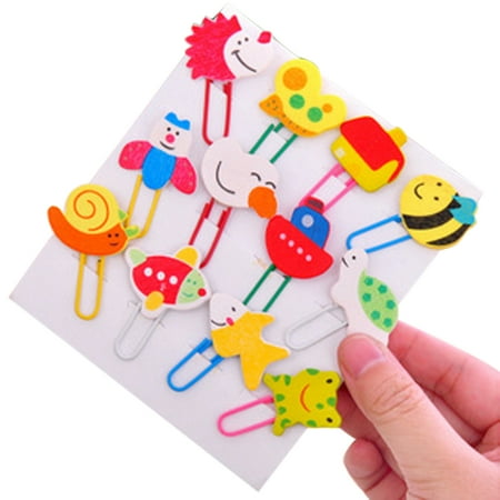 12pcs cute wood cartoon