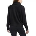 thumbnail image 3 of Danskin Women's Luxe Half Zip Pullover Top (Black/Small), 3 of 6