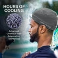 thumbnail image 4 of Cold Factor Cooling Instant Unisex Cooling UV Skullcap and Helmet Liner, Gray | 2-Pack, 4 of 7