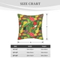 thumbnail image 2 of KLL Fruits Vegetables And Berries Decorative Throw Pillow Covers Velvet Soft for Couch Sofa Bedroom Living Room Outdoor (No pillow core)- 18"x18", 2 of 5