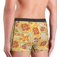 thumbnail image 5 of Balery Cute Pizza In Various Men's Boxer Briefs, Soft and Breathable Cotton Underwear with nylon Waistband-Large, 5 of 9