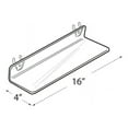Azar 225592 Espositore A Due Livelli Per Pannelli Forati E Slatwall - 12 Tazze Rimovibili, Per Pennelli, Trucco E Forniture Da Ufficio