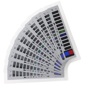 MIANGASTORE 10pcs Thermometer Strips Portable Temperature Strips for Down Jacket Clothes 16℃~38℃/61℉~100℉