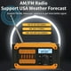 thumbnail image 5 of Radio Portátil de Emergencia, Recargable con Energía Solar, Mini Radio FM AM con Manivela y Linterna LED., 5 of 5